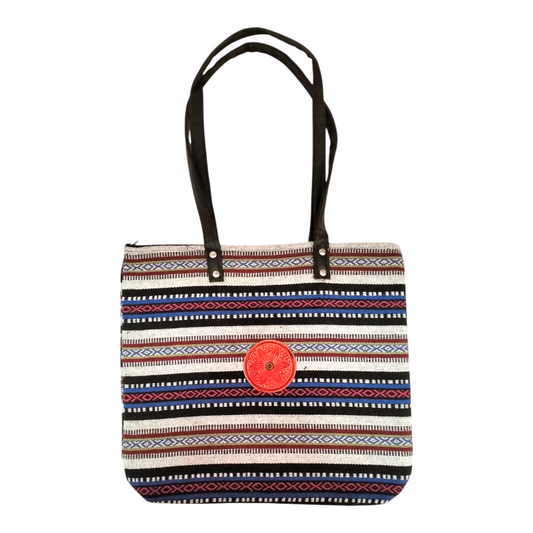 Handcrafted Shantiniketan Cotton Tote Bag – Traditional Bengali Art