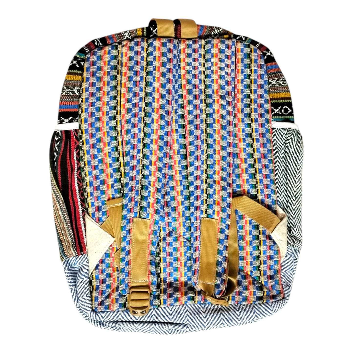 Handcrafted Traditional Shantiniketan Cotton Backpack – Artisanal & Stylish