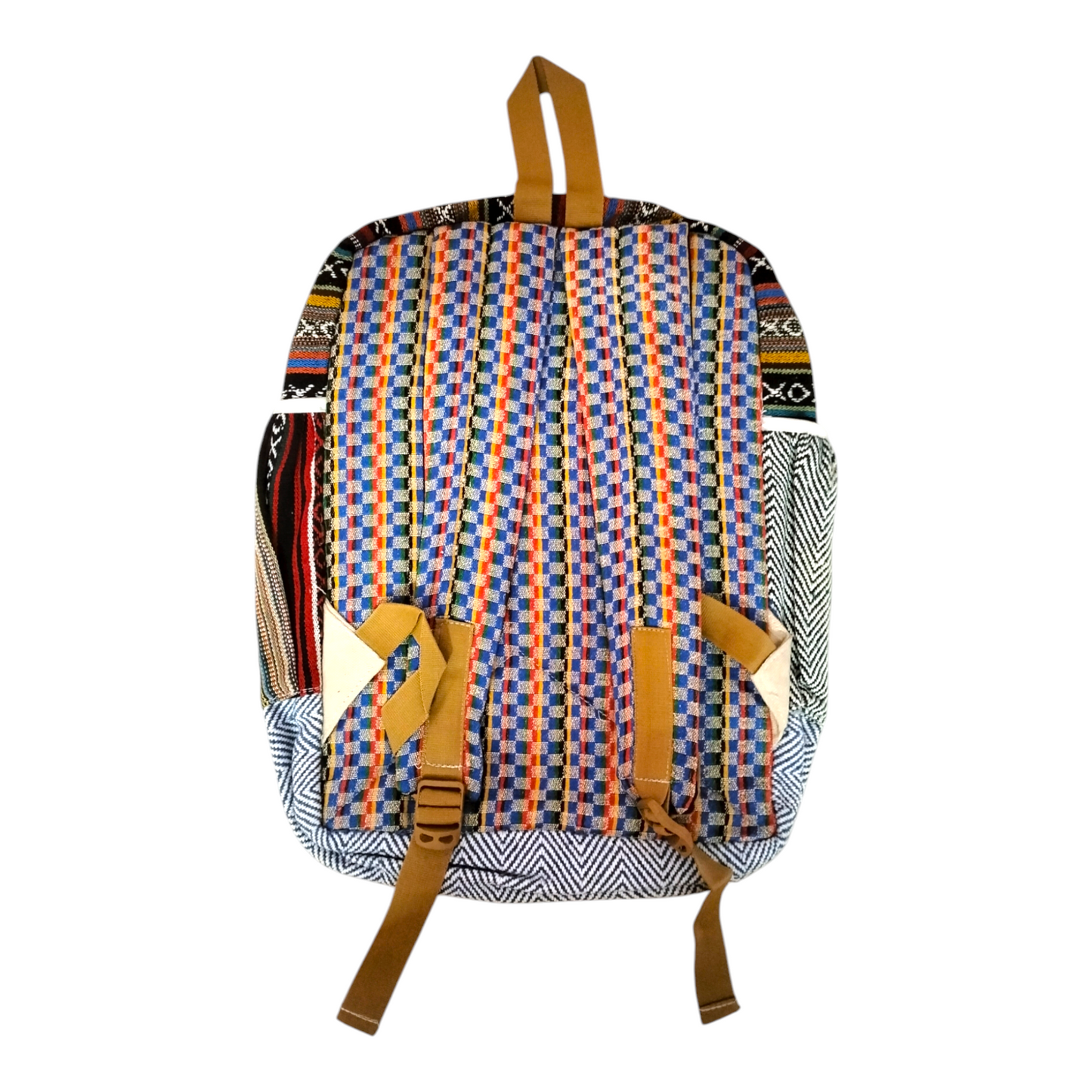 Handcrafted Traditional Shantiniketan Cotton Backpack – Artisanal & Stylish