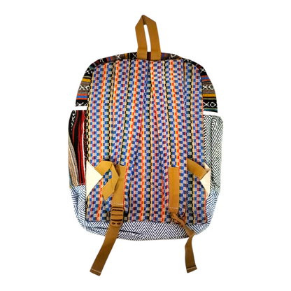 Handcrafted Traditional Shantiniketan Cotton Backpack – Artisanal & Stylish