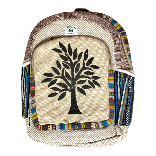 Handcrafted Traditional Shantiniketan Cotton Backpack – Artisanal & Stylish