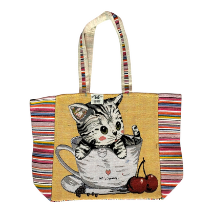 Handcrafted Shantiniketan Cotton Tote Bag – Traditional Bengali Art