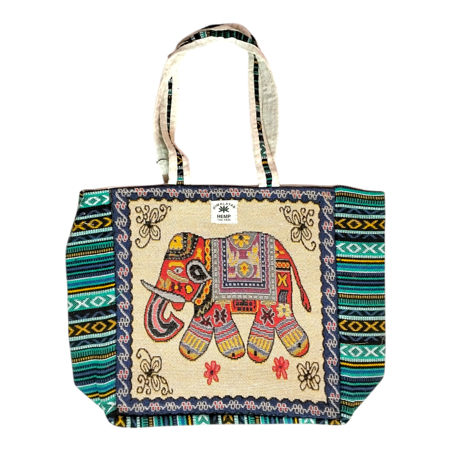 Handcrafted Shantiniketan Cotton Tote Bag – Traditional Bengali Art
