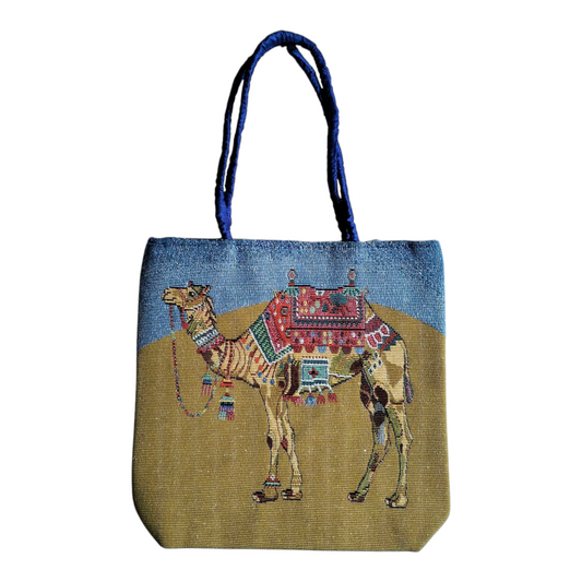 Handcrafted Shantiniketan Tote Bag – Colorful Traditional Design for Women