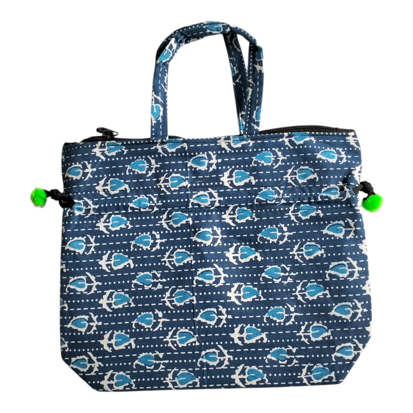 Shantiniketan Cotton Mini Handbag - Traditional Indian Handcrafted Bag for Women Pack of 2