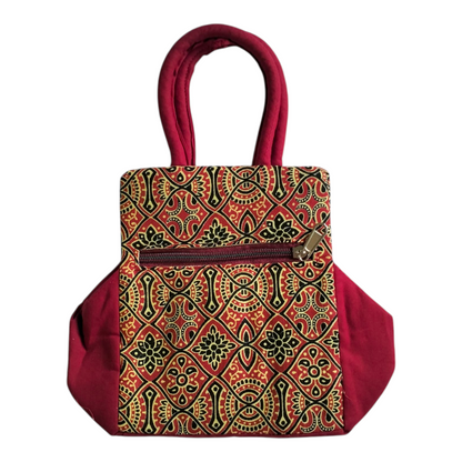 Shantiniketan Art Mini Handbags – Traditional Cotton Bag Combo (2 pcs)