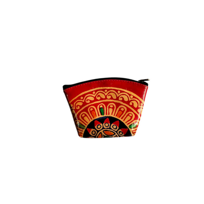 Traditional Shantiniketan Small Pouch Bags – Pack of 4, Handcrafted & Art-Inspired