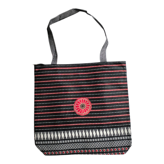 Traditional Shantiniketan Cotton Tote – Handmade Ethnic Shoulder Bag for Daily Use