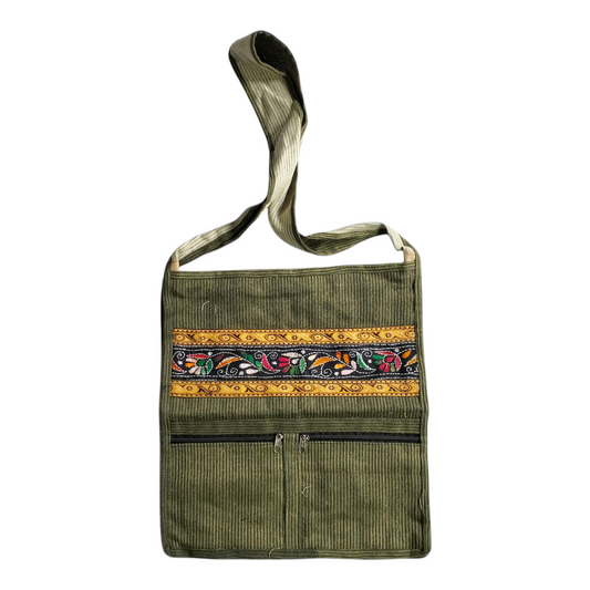 Shantiniketan Style Cotton Sling Jhola Bag