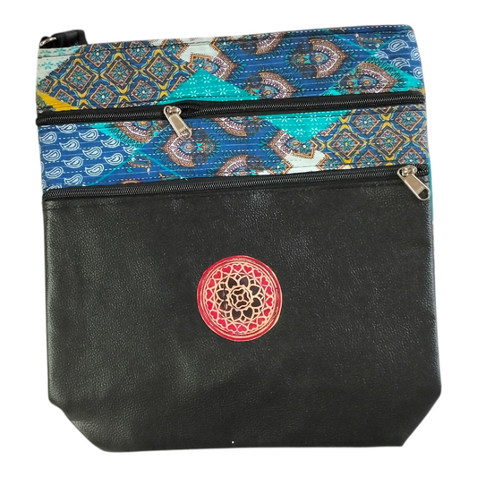 Traditional Shantiniketan Handmade Crossbody Sling Bag – Traditional Art for Women