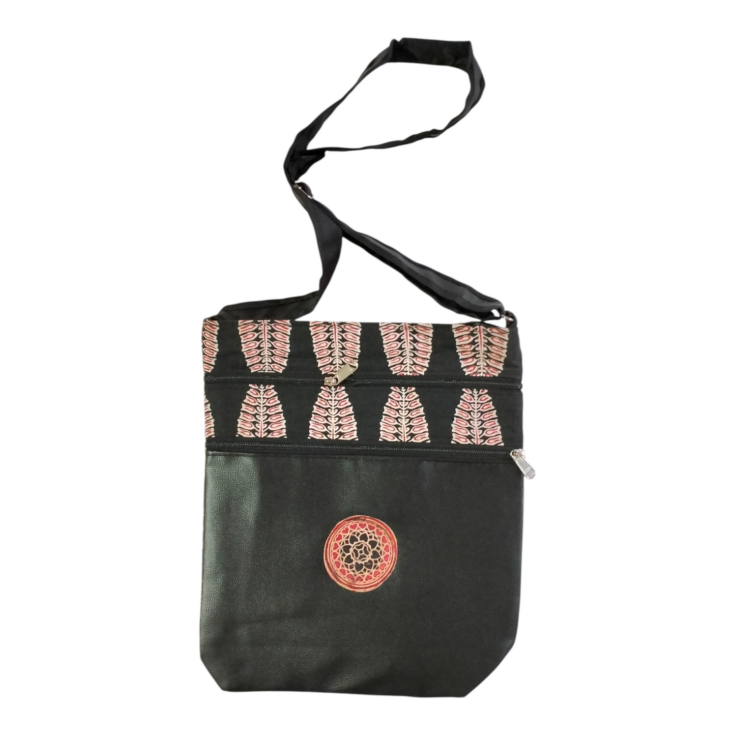 Traditional Shantiniketan Handmade Crossbody Sling Bag – Traditional Art for Women