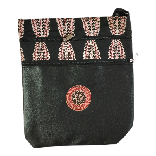 Traditional Shantiniketan Handmade Crossbody Sling Bag – Traditional Art for Women