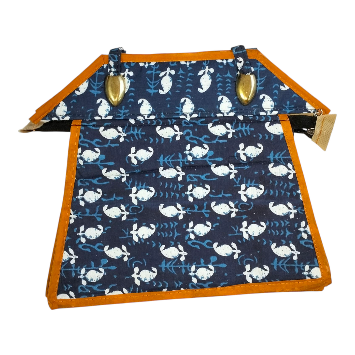 Traditional Shantiniketan Design Cotton Handbag for Women | Ethnic Small Size