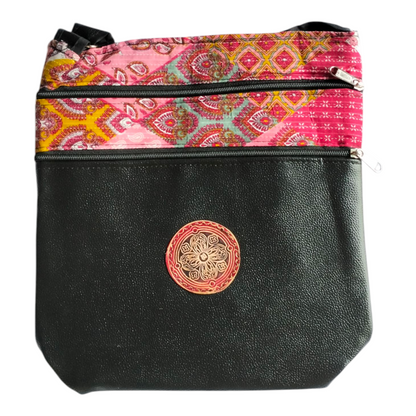 Traditional Shantiniketan Handmade Crossbody Sling Bag – Traditional Art for Women