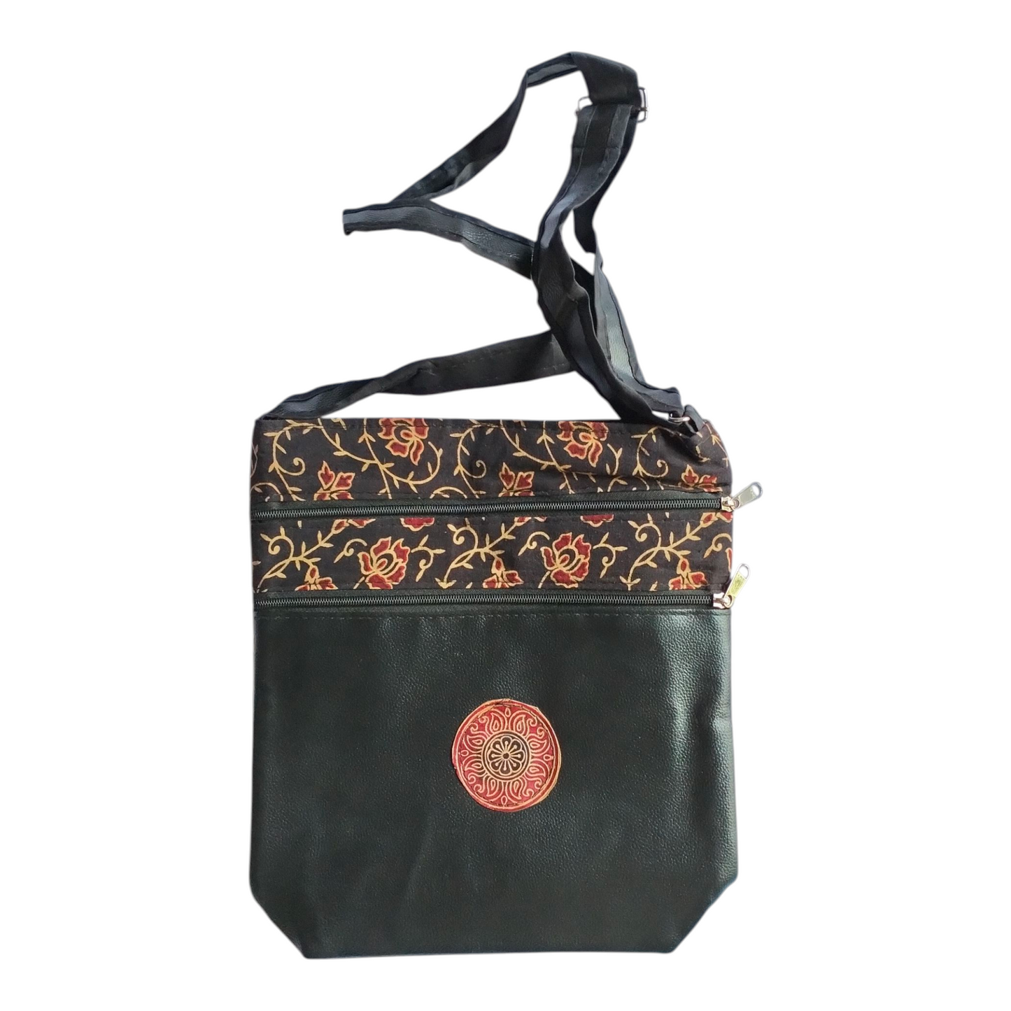 Traditional Shantiniketan Handmade Crossbody Sling Bag – Traditional Art for Women