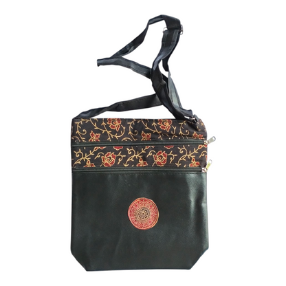 Traditional Shantiniketan Handmade Crossbody Sling Bag – Traditional Art for Women