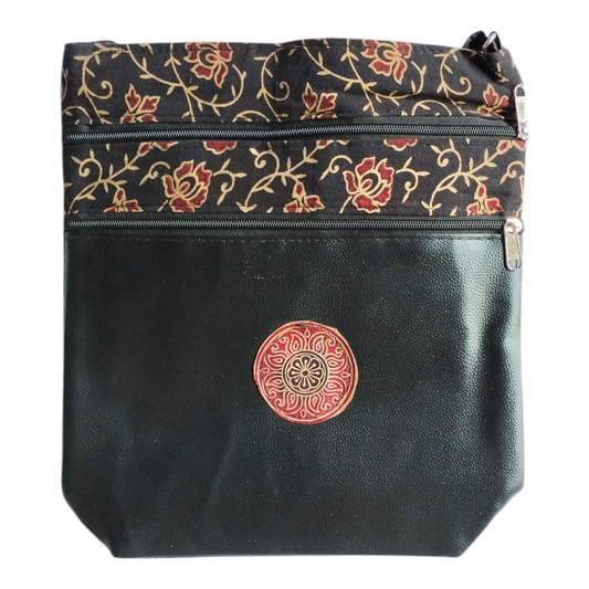Traditional Shantiniketan Handmade Crossbody Sling Bag – Traditional Art for Women