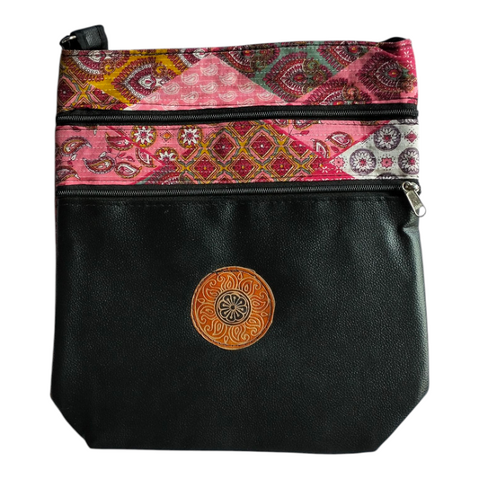 Traditional Shantiniketan Handmade Crossbody Sling Bag – Traditional Art for Women