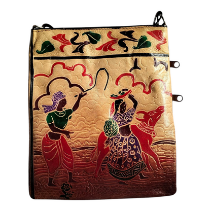 Traditional Crossbody Sling Bag Small Size for Women | Art of Shantiniketan
