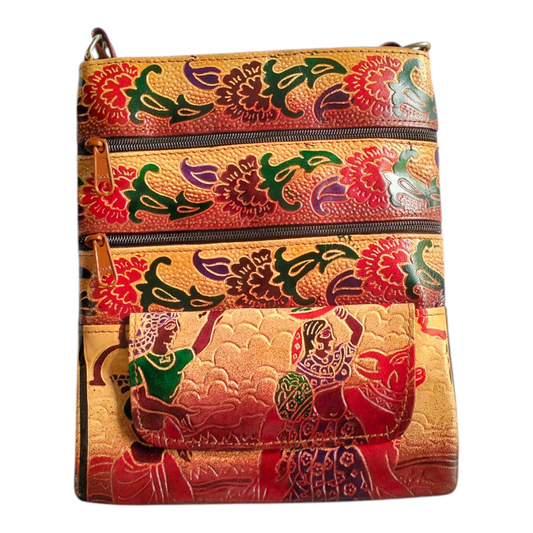 Traditional Crossbody Sling Bag Small Size for Women | Art of Shantiniketan
