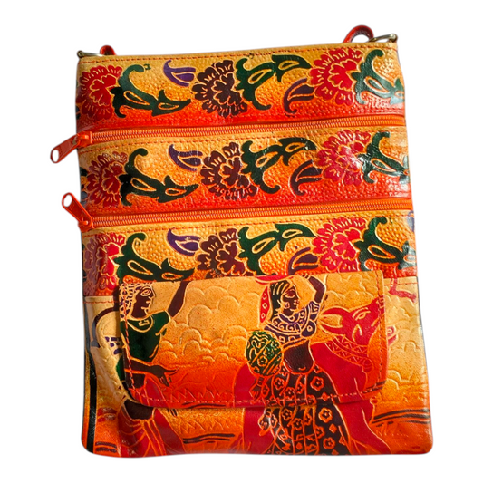 Traditional Crossbody Sling Bag Small Size for Women | Art of Shantiniketan