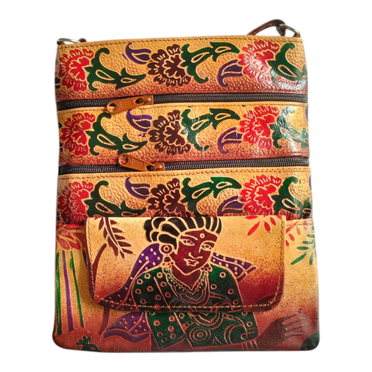 Traditional Crossbody Sling Bag Small Size for Women | Art of Shantiniketan