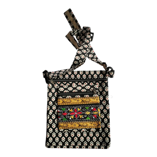 Colorful Cotton Cloth Sling Bag in Shantiniketan Style | Crossbody Handcrafted Indian Boho Style