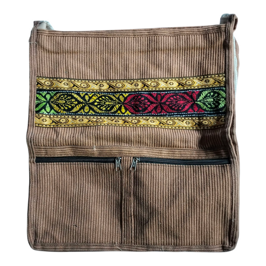 Handcrafted Traditional Shantiniketan Style Cotton Sling Jhola Bag | Crossbody Ethnic & Eco-Friendly