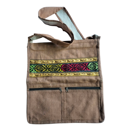 Handcrafted Traditional Shantiniketan Style Cotton Sling Jhola Bag | Crossbody Ethnic & Eco-Friendly